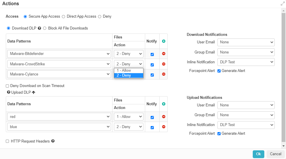 Configuring a SWG Content Policy